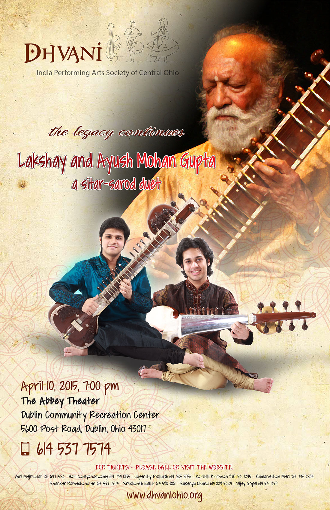 Sitar Sarod DuetApril 2015 Dhvani