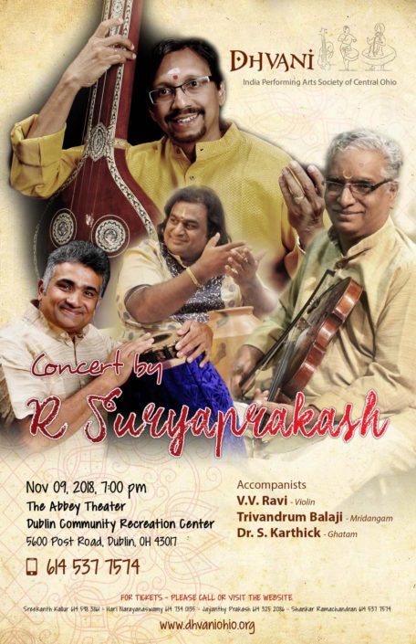 V.V. Ravi – Violin | Trivandrum Balaji – Mridangam | Dr. S. Karthick – Ghatam