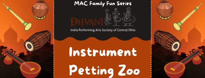 Indian Instruments Petting Zoo with local youngsters