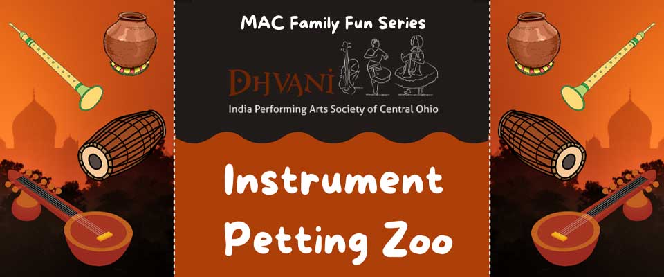 Indian Instruments Petting Zoo with local youngsters